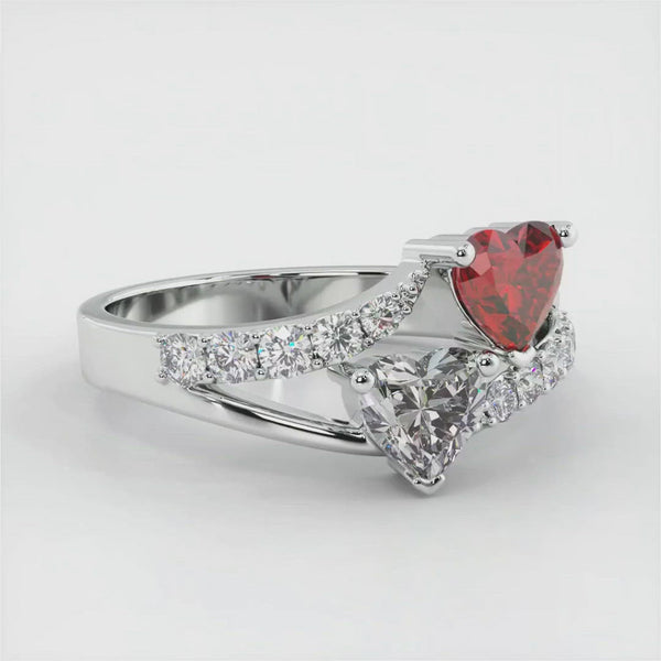 Double Heart Ring