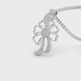 Antique Floral Shape Zirconia Chain Necklace Set