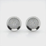 Silver Crystal Stud Earrings