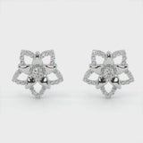 Cozy CZ Crystal Star Stud Earrings