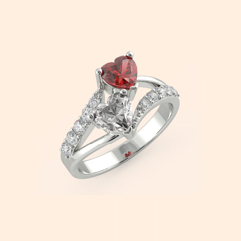 Double Heart Ring