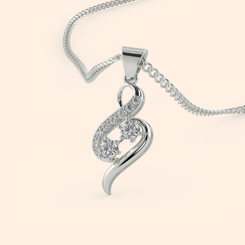 Frosty Chunk Silver Crystal Necklace Set