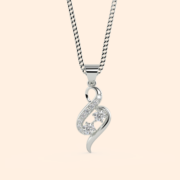 Frosty Chunk Silver Crystal Necklace Set