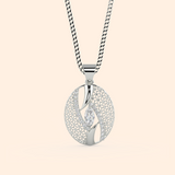 Shank Solitaire Pendant Crystal Necklace Set