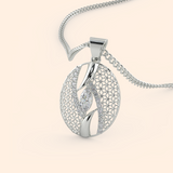 Shank Solitaire Pendant Crystal Necklace Set