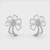 Antique Floral Shape Zirconia Chain Necklace Set
